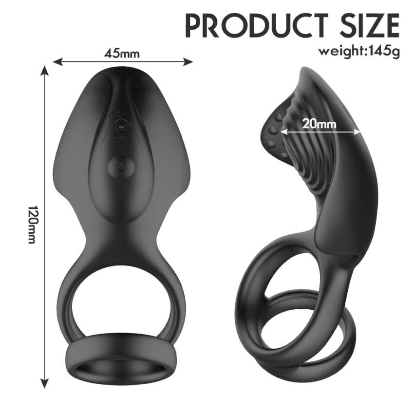 Masturbation Massager Male And Female Shared Buckle Lock Semen Ring Adult Erotic Supplies - Image 6