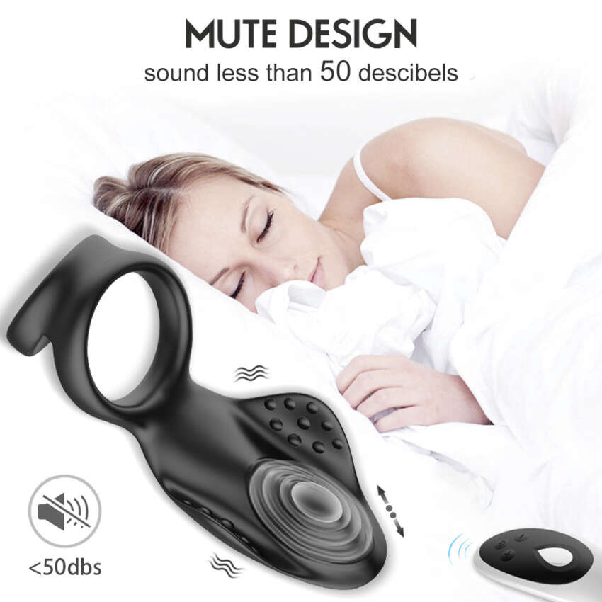 Masturbation Massager Male And Female Shared Buckle Lock Semen Ring Adult Erotic Supplies - Image 2