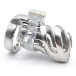 Men's Stainless Steel Chastity Lock Adult Products - Image 2