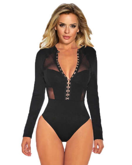 Sexy Lingerie Sexy Bodysuit Mesh Perspective