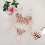 Sexy And Sexy Embroidered Flower Women'S Underwear - Image 3