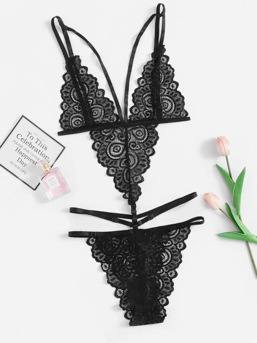 Sexy Lace One-piece Sexy Pajamas - Image 4