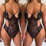 Sexy lace sexy triangle jumpsuit – Image 3