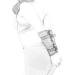 Leather Black Convenient Arm Restraint Strap Adult Products - Image 4