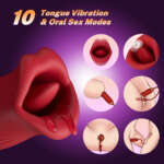 Double-headed Vibration Double-purpose Mouth Vibration Toy – Image 3