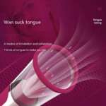 Female Tongue Licking Vibrator Breast Teasing Massage Vibration Masturbation Device Sex Toy - Image 5