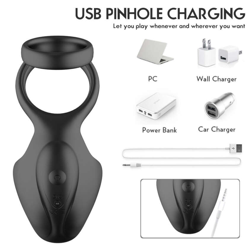Masturbation Massager Male And Female Shared Buckle Lock Semen Ring Adult Erotic Supplies - Image 3